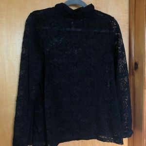 lace long sleeve turtleneck